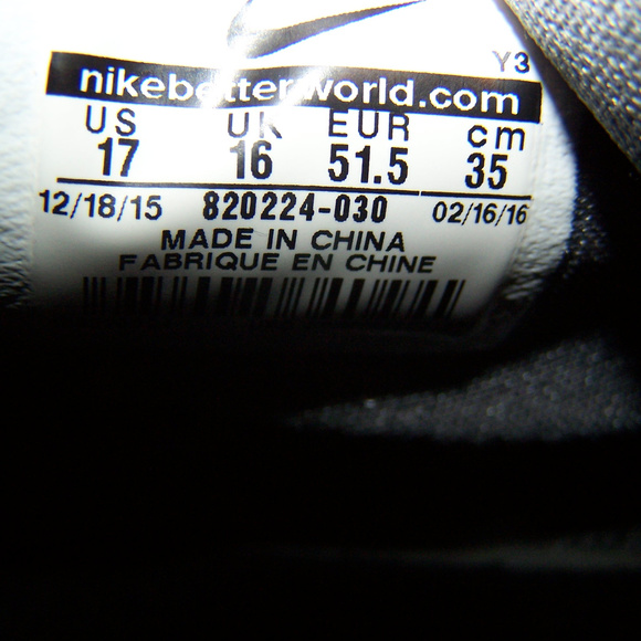 NIKE ZOOM HYPERREV GRAY BASKETBALL SHOES S3237 - Picture 5 of 8